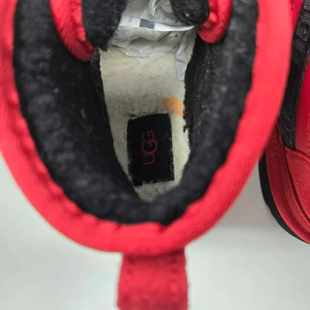 UGG NEUMEL SNAPBACK SAMBA RED SUEDE ANKLE CHUKKA BOOTS WOMENS SIZE 5 MENS SIZE 4